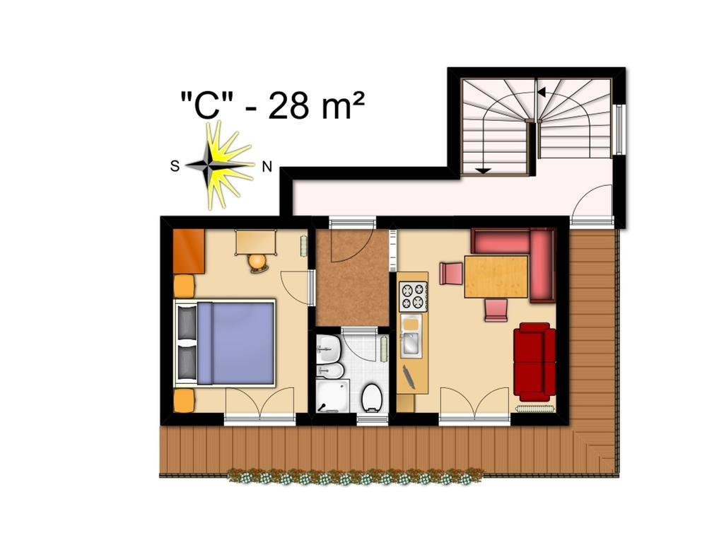 Ciasa Col Cuch Apartment Ла Виля Екстериор снимка